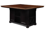 Furniture of America Barbara Cottage Multi-Storage Counter Height Table