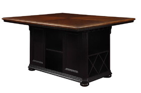 Furniture of America Barbara Cottage Multi-Storage Counter Height Table