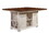 Furniture of America IDF-3199WC-PT Barbara Cottage Multi-Storage Counter Height Table in Cherry and White