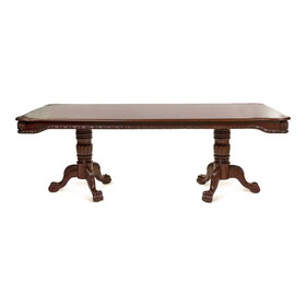 Furniture of America IDF-3212T Clay Traditional 18-Inch Leaf Dining Table