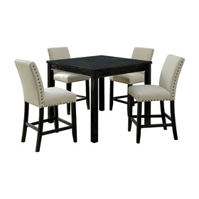 Furniture of America IDF-3314PT-5PK Ardens Transitional 5-Piece Counter Height Table Set