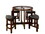 Furniture of America IDF-3321PT-5PK Lexi Contemporary 5-Piece Round Counter Height Pub Set