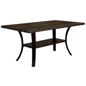 Furniture of America IDF-3323T Caiti Transitional Open Storage Dining Table