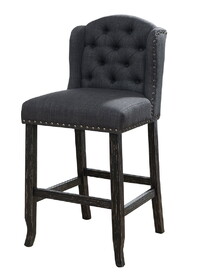 Furniture of America Lubbers Rustic Button Tufted Bar Chairs