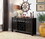 Furniture of America IDF-3324BK-SV Colla Rustic Multi-Storage Server