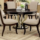 Furniture of America IDF-3353RT Denise Transitional Round Dining Table
