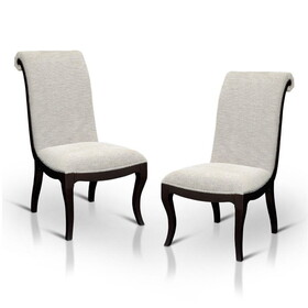 Furniture of America IDF-3353SC Kiply Transitional Padded Side Chairs (Set of 2)