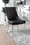 Furniture of America IDF-3384BK-SC Eisen Contemporary Faux Leather Side Chairs in Black (Set of 2)