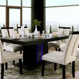 Furniture of America IDF-3394T Winnet Contemporary LED Dining Table