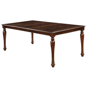 Furniture of America IDF-3453T Alder Traditional 18-Inch Leaf Dining Table