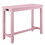 Furniture of America IDF-3474PK-PT Sabana Counter Height Dining Table with USB Plug in Antique Pink