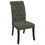 Furniture of America IDF-3564GY-SC Marynda Transitional Button Tufted Side Chairs in Gray (Set of 2)
