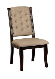 Furniture of America Venna Rustic Button Tufted Side Chairs
