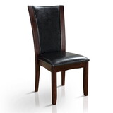 Furniture of America Aloise Contemporary Faux Leather Side Chairs