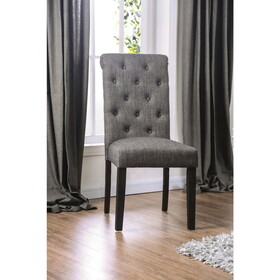 Furniture of America Lorton Rustic Button Tufted Side Chairs