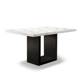 Furniture of America IDF-3744PT Southwind Faux Marble Top Counter Height Dining Table