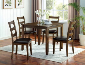 Furniture of America IDF-3770T-5PK Chesterton 5-Piece Dining Table Set