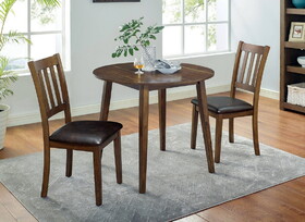 Furniture of America IDF-3771RT-3PK Hedgecrow 3-Piece Dining Table Set