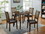 Furniture of America IDF-3771RT-5PK Hedgecrow 5-Piece Dining Table Set