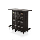 Furniture of America Lalka Sliding Door Bar Table