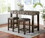 Furniture of America IDF-3792PT-3PK Stache 3-Piece Counter Height Dining Set