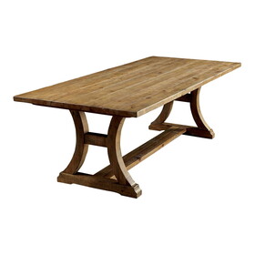 Furniture of America IDF-3829T Lyon Cottage Plank Top Dining Table