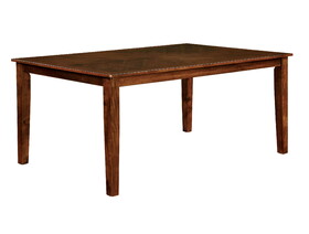 Furniture of America Othello Transitional Overhang Top Dining Table, 60"