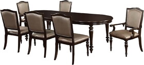 Furniture of America IDF-3970T-GL-7PC Harry Transitional 7-Piece Wood Dining Set