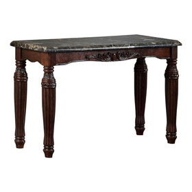 Furniture of America IDF-4292EX-S Myrna Traditional Faux Marble Top Sofa Table