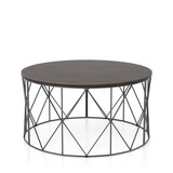 Furniture of America Borche Geometric Base Coffee Table