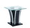 Furniture of America IDF-4372BK-E Warsan Contemporary Glass Top End Table in Glossy Black and Chrome