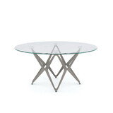 Furniture of America IDF-4377C Staneri Glass Top Coffee Table