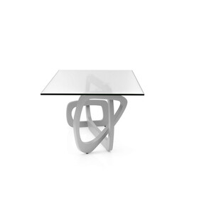 Furniture of America IDF-4379C Rapscomb Glass Top Coffee Table
