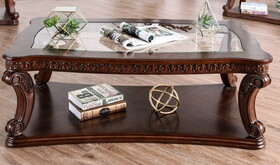Furniture of America IDF-4428C Kogan Traditional Wood Coffee Table
