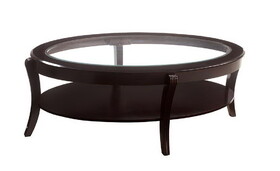 Furniture of America IDF-4488C Dorite Contemporary Glass Top Coffee Table