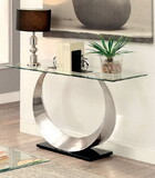 Furniture of America IDF-4726S Lovelle Contemporary Glass Top Sofa Table