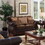 Furniture of America IDF-6107-LV Drala Traditional Faux Leather Upholstered Loveseat in Burgundy
