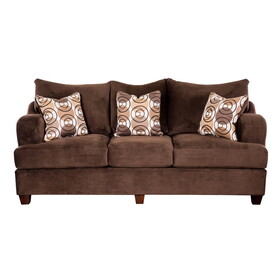 Furniture of America IDF-6131-SF Leora Transitional Upholstered Sofa