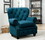 Furniture of America IDF-6269TL-CH Stacy Traditional Button Tufted Arm Chair in Dark Teal