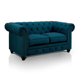 Furniture of America IDF-6269TL-LV Stacy Traditional Button Tufted Loveseat
