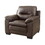 Furniture of America IDF-6324BR-CH Tory Contemporary Upholstered Arm Chair in Brown