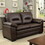 Furniture of America IDF-6324BR-LV Tory Contemporary Upholstered Loveseat in Brown