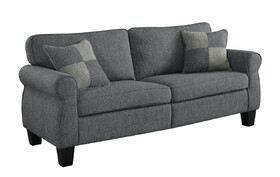Furniture of America IDF-6328GY-SF Trino Transitional Upholstered Sofa