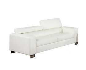Furniture of America IDF-6336WH-SF Mirga Contemporary Upholstered Sofa