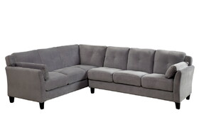 Furniture of America Nola Contemporary Fabric L-Shape Sectional