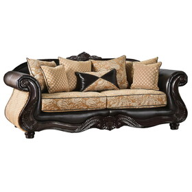 Furniture of America IDF-6423-SF Byling Traditional Chenille Sofa