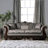 Furniture of America Sorne Traditional Chenille Upholstered Sofa
