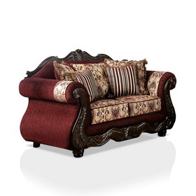 Furniture of America IDF-6433-LV Clearmount Rolled Arms Loveseat