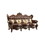 Furniture of America IDF-6786-SF Gevden Traditional Faux Leather Tufted Sofa