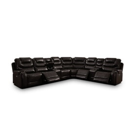 Furniture of America Tombolo Reclining Sectional with Armless Chair